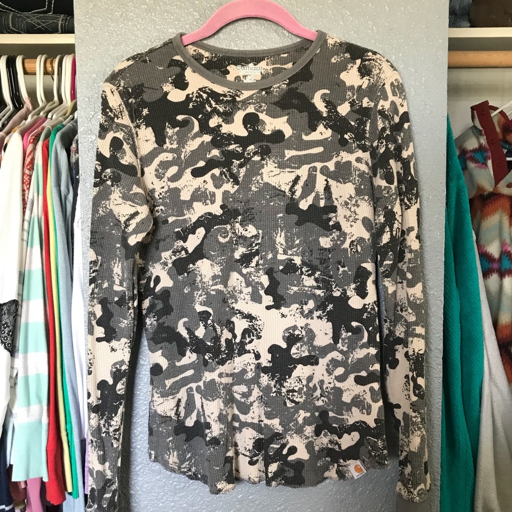 Carhartt camo long sleeve thermal
